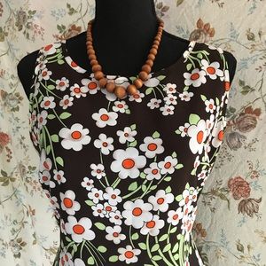 Vintage 90’s-does-60’s flower power dress